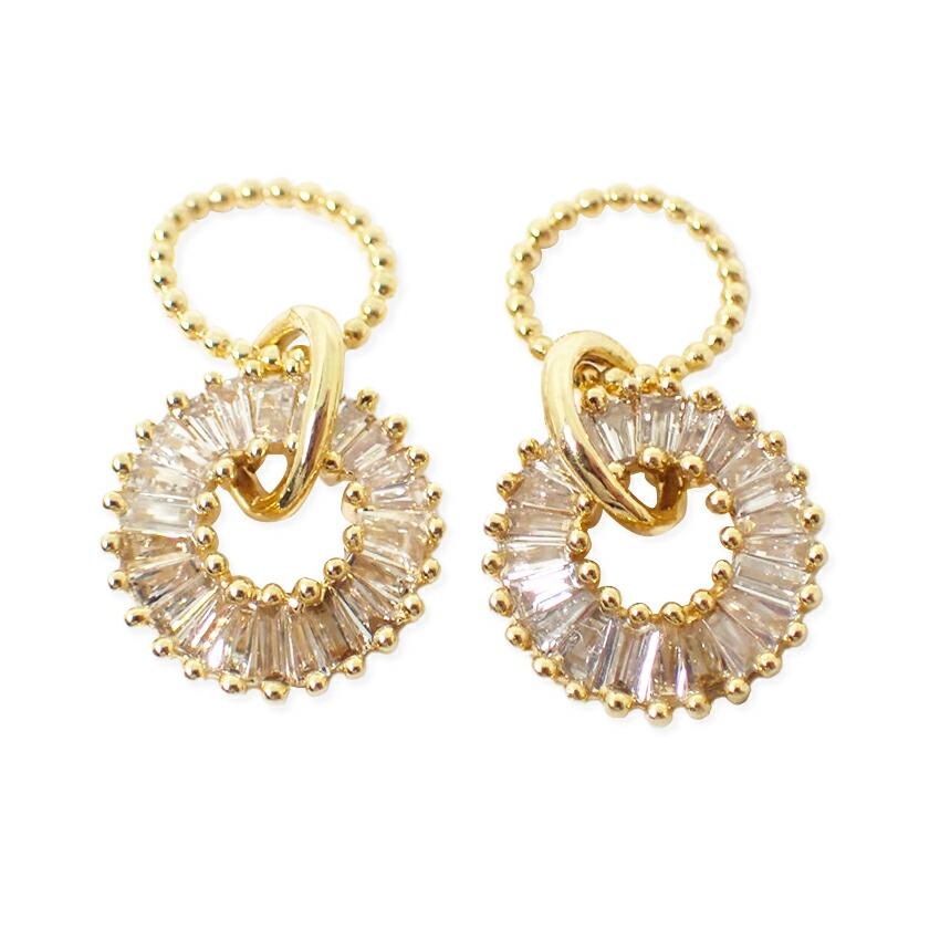 

[Used] K18 Diamond Charm 2-piece Pendant Top/j55-52