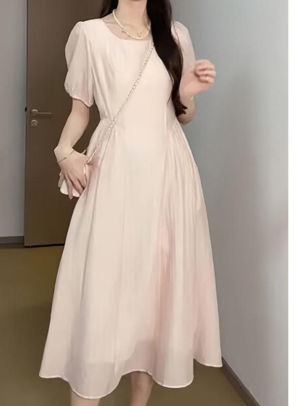 

South Korea Dongdaemun Korean-Style Children s Summer Waist-Slimming Knee-Length Dress S