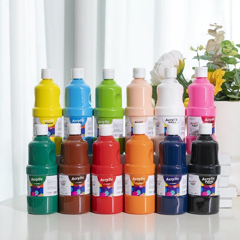 Boyi Xuan Pittura Gouache e Acrilica Ecologica, 250/500ml – Grande Capacità per Arte Murale Interna/Esterna.