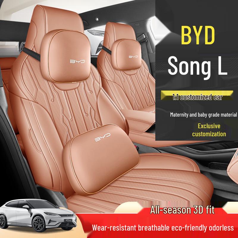 BYD Song L Five-Seat Leather Car Seat Cushion - Four Seasons