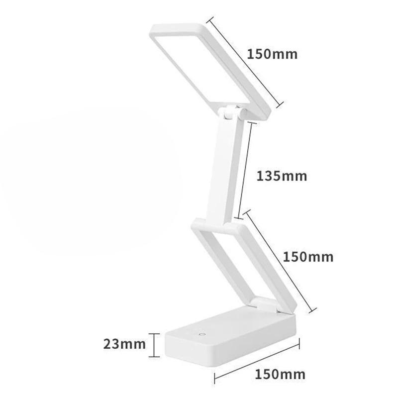 

Folding LED Desk Lamp Rechargeable Battery Specific Eye Protector Dormitory Portable Large Table Lamp CapacityLed Night Lights charging style