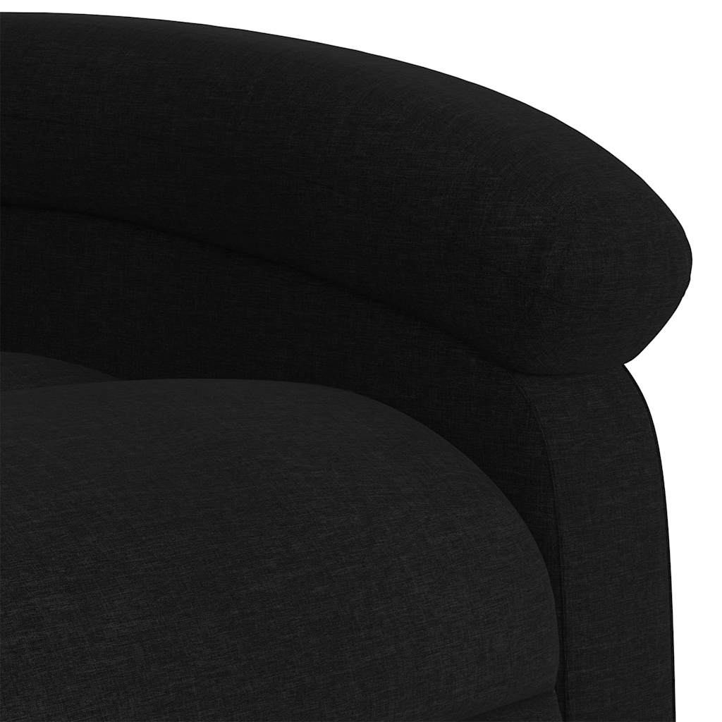 Massage Relax Chair Black Fabric
