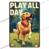 Vintage Cute Dog Themed Metal Tin Sign Retro Funny Puppy Wall Art Decor for Home Pet Shop Man Cave Rustic Iron Painting Plaque
