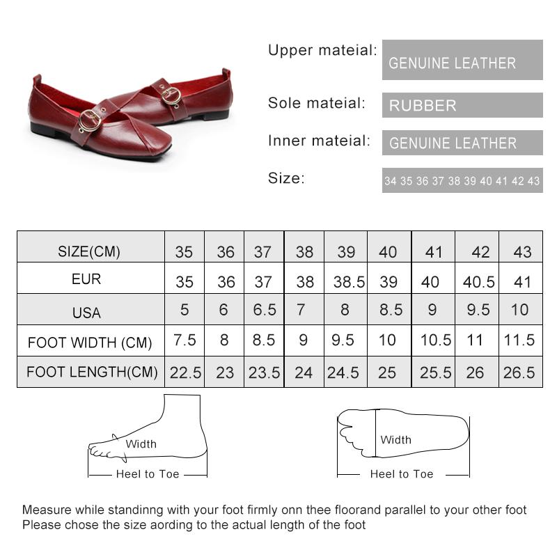 Fashion AIYUQI Casual women shoes 2025 spring new genuine leather mother flat shoes  big size 41 42 43 square soft bottom women shoes