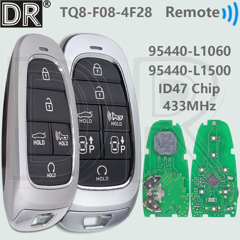 DR 95440-L1500 ID47 HITAG3 Chip 433MHz Proximity Smart Car Remote Key TQ8-F08-4F28 For Hyundai Sonata 2019-2021