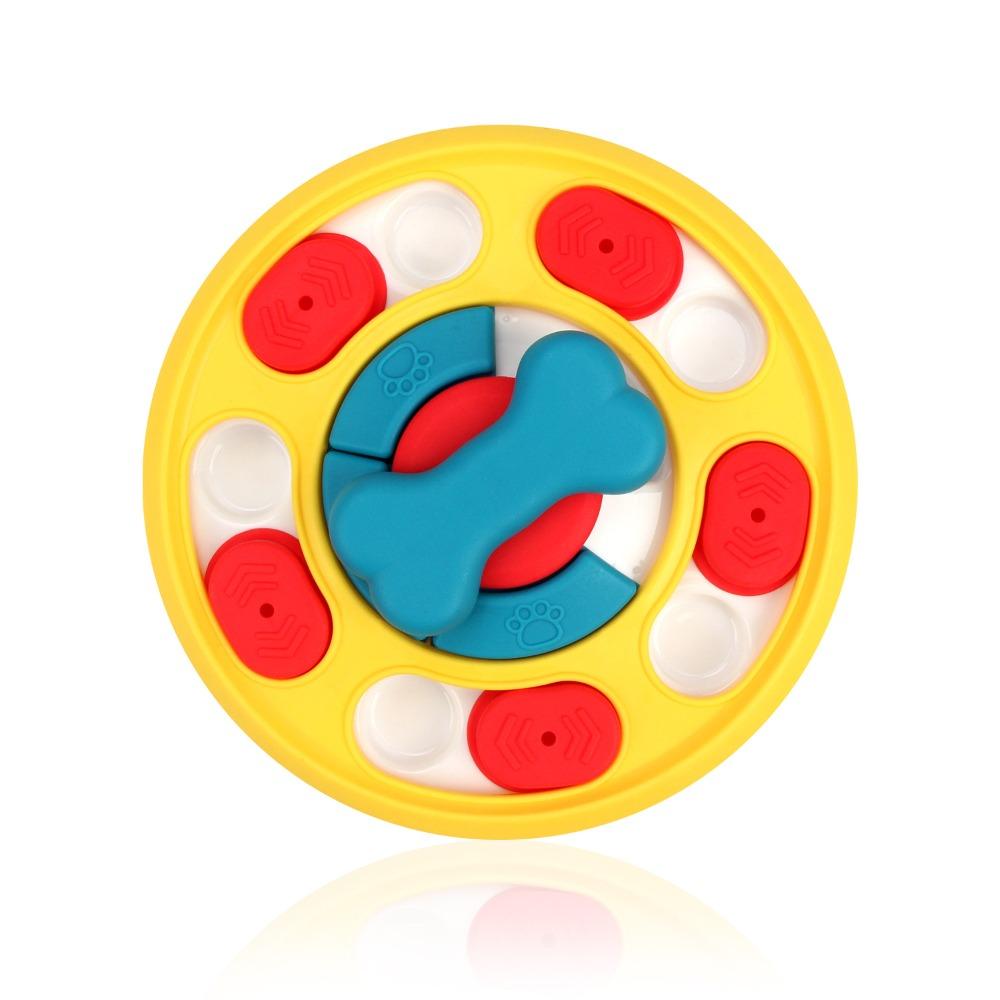 Durable Pet Slow Food Bowl Interactive Pet Puzzle Toy Multi-use Dog Turntable  Pet Food Dispenser