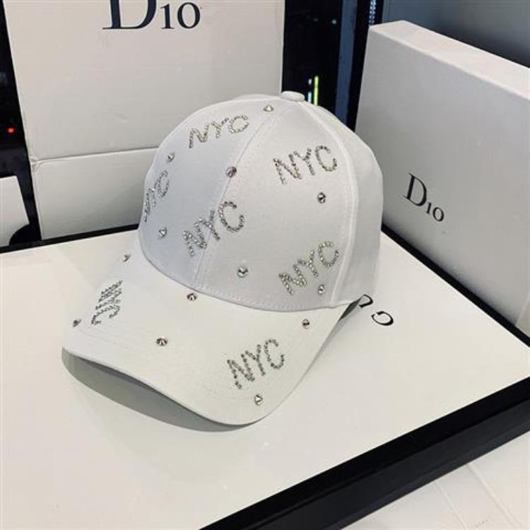 Frühlings- und Sommerhüte für Damen mit Strasssteinen, lässige Entenzungenhüte, Sonnenschutzhüte, Baseballmützen mit Buchstaben