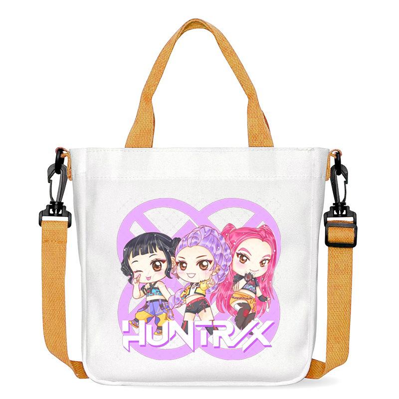 Anime Cartoon Print Student Go Out Portable Handbag Large Capacity Casual Canvas Bag