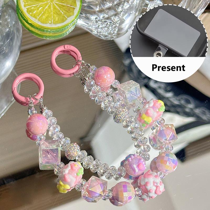 

Цветная цепочка для телефона с бусинами, подвеска для iPhone, Samsung, Huawei, Xiaomi, универсальная сумка для смартфона, подвесное украшение A2