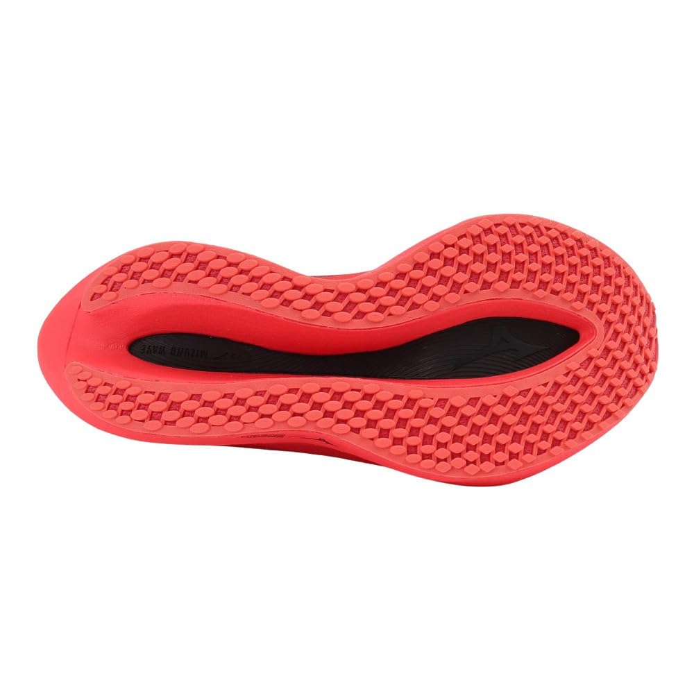 Mizuno Wave Rebellion Pro 2 Track Lightweight and Resilient for and Size 2E Shoes, Jogging, Marathons, Training, Ekiden, Red/Black, 23.0 Cm,