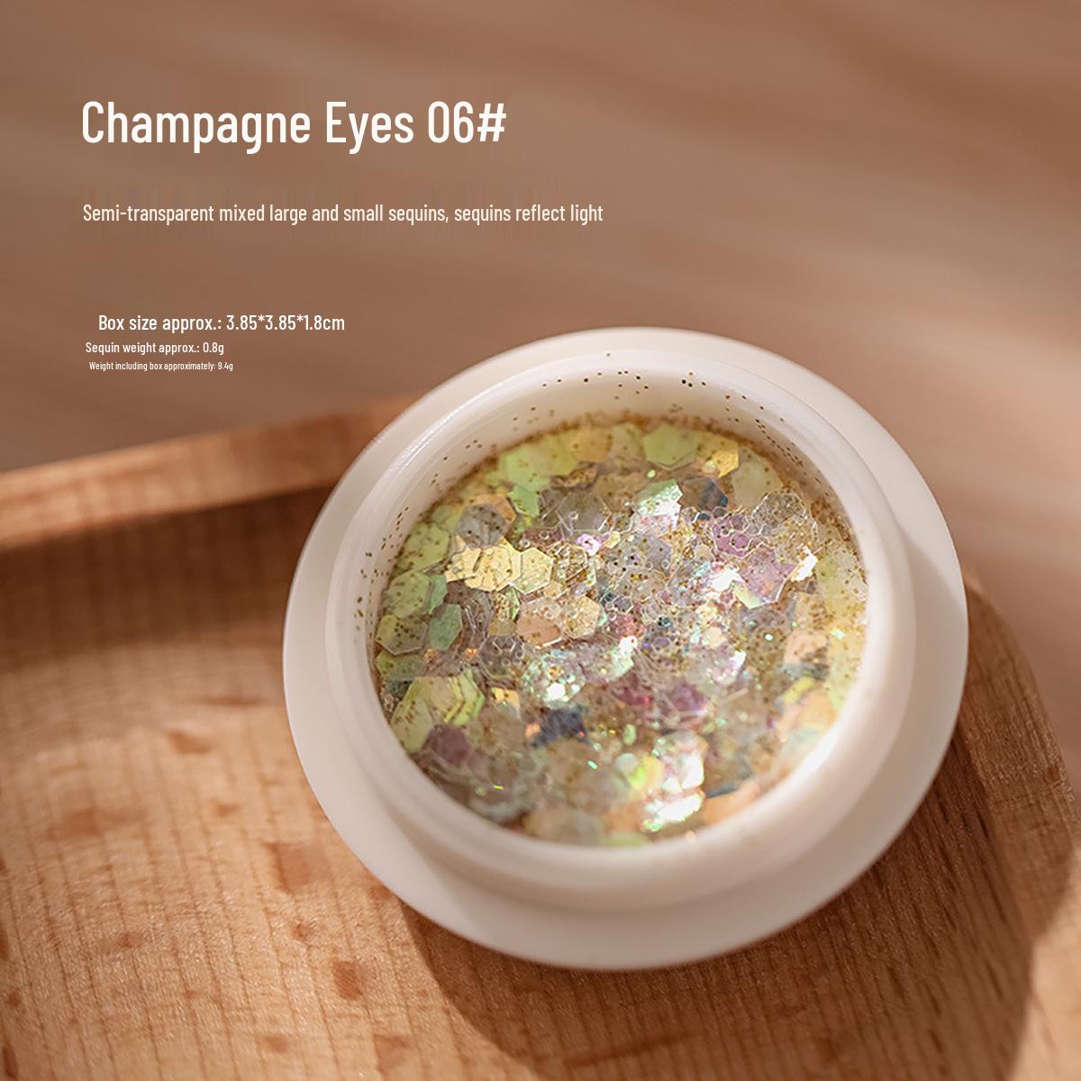 

Глиттерные наклейки для ногтей Лолита и блестки для глаз феи - Блестящие аксессуары для нейл-арта инфлюенсера