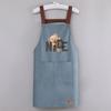 Bear Apron Waterproof Apron Household Kitchen Cooking Cleaning Special Apron Catering Overalls Anti-oil Stain