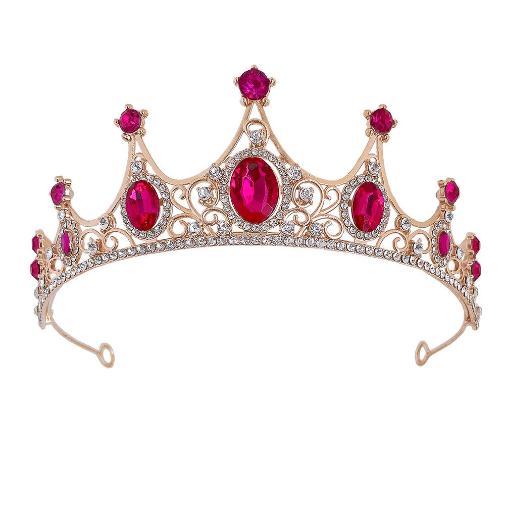 Brautkrone im koreanischen Stil Kristall Diamant Hochzeitsdiadem Geburtstagsdiadem Haarschmuck Kinderkrone Auftrittskopf