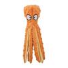 Dog Toy, Sturdy, Dog Toy That Will Not Break Even When Chewed, Chew Toy, Durable, Resistant, Makes Sound, Octopus Toy, Stuffed Animal, Pet (Orange)