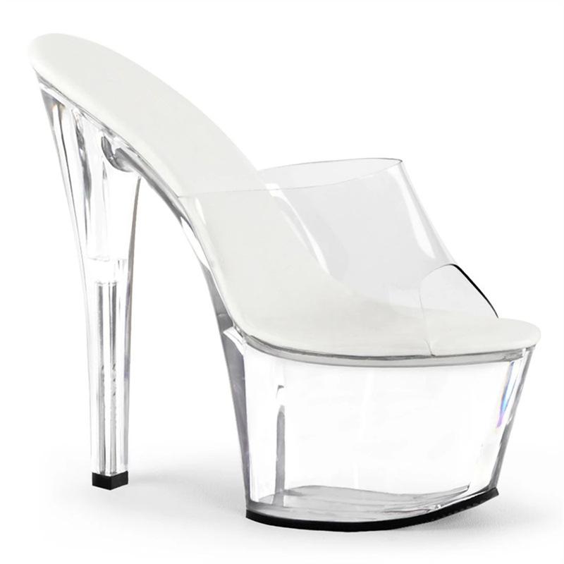 

Туфли на высоком каблуке с открытым носком, дышащие, в стиле феи, интернет-знаменитости, супер-огненные, классные, женские, 2025, новые, прозрачные 46 прозрачный