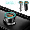 High Speed Charging Car Adapter with USB C and USB A Double Port 52.5W Total Output for Efficient Device Charging