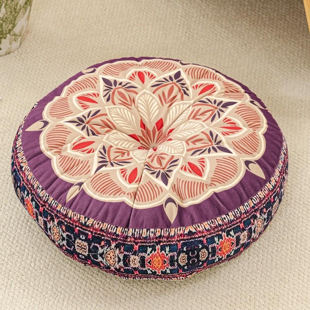 Thickened Round Tatami Cushion 45x45x8cm Futon Seat Cushion  For Living Room Sofa Tatami