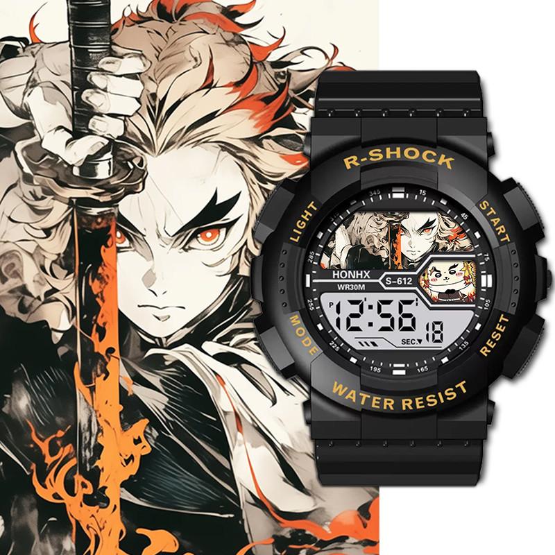 Anime Demon Slayer Armbåndsur Agatsuma Zenitsu Nezuko Tanjirou Kvarts Klokke Gave