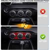 Center Dash AC Switch Cover Trim Frame Compatible with 2016-up Mazda MX-5 Miata Accessories,Carbon Fiber Style Air Conditioner Switch Panel Trim