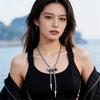 Elegant Stainless Steel Necklace with Bolo Design Scratch Resistant Neckchain for Casual and Formal Occasions