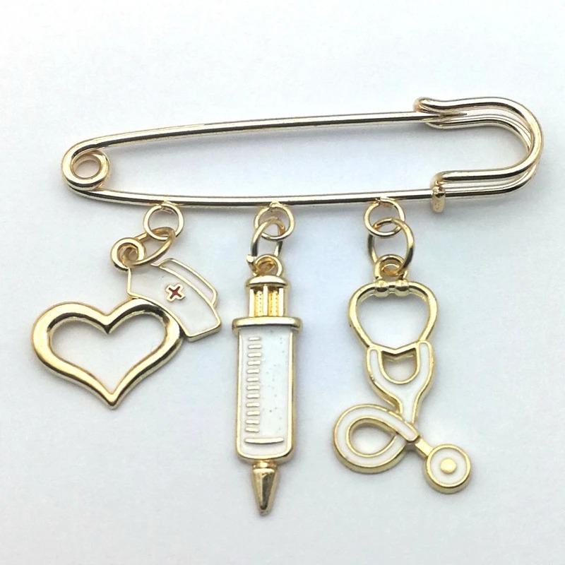 Medical Staff Multi-accessory Brooch: Nurse & Doctor Pin for Clothing