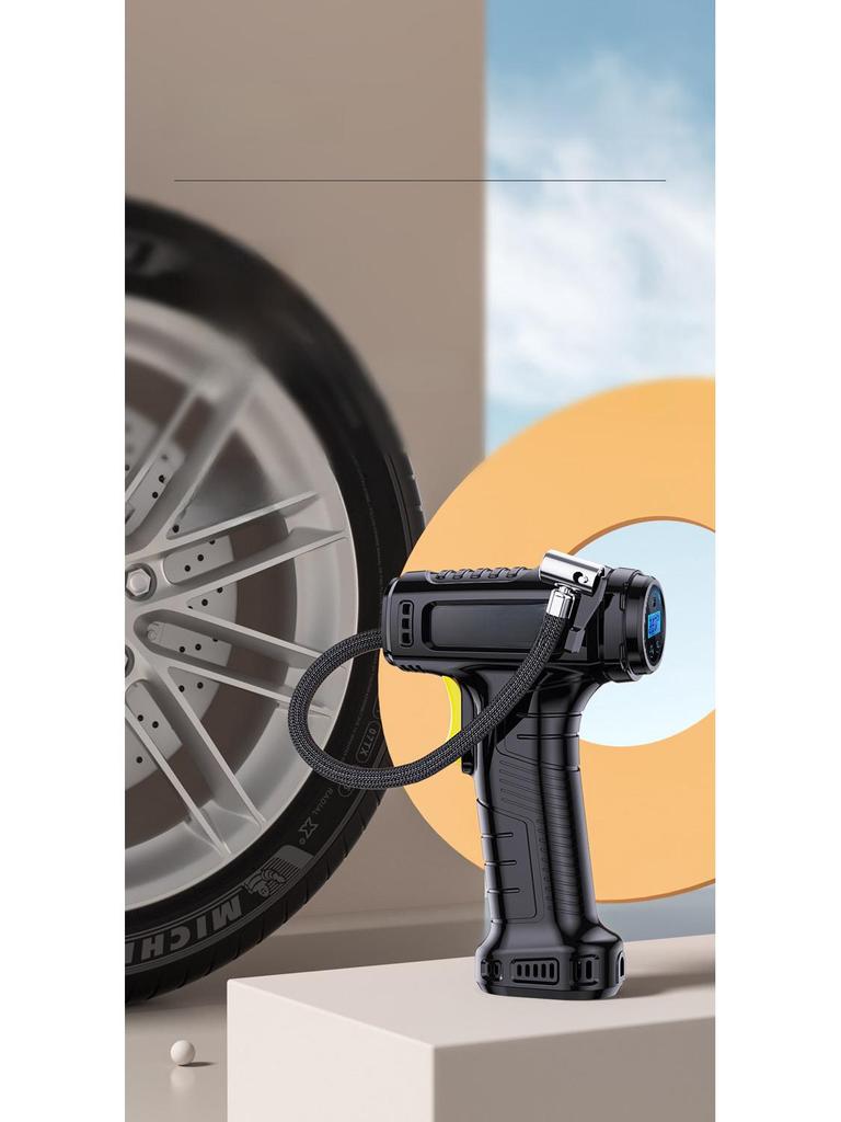 Portable Wireless Car Tire Air Pump with Digital Display