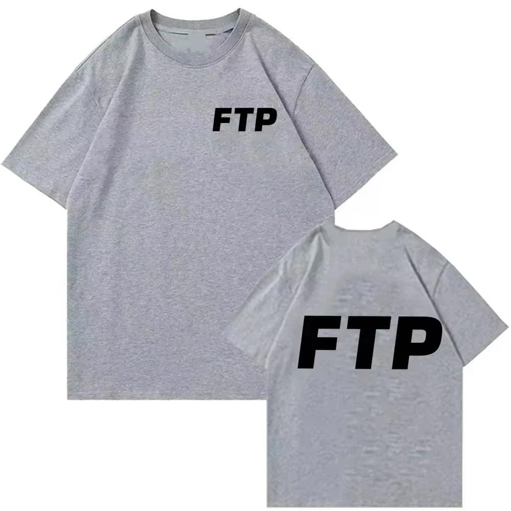 

2025 Ftp Printed T-shirts Men s and Women s Harajuku Rap Styles Music Round Neck Short Sleeve Oversized Casual Loose Clothes 4XL