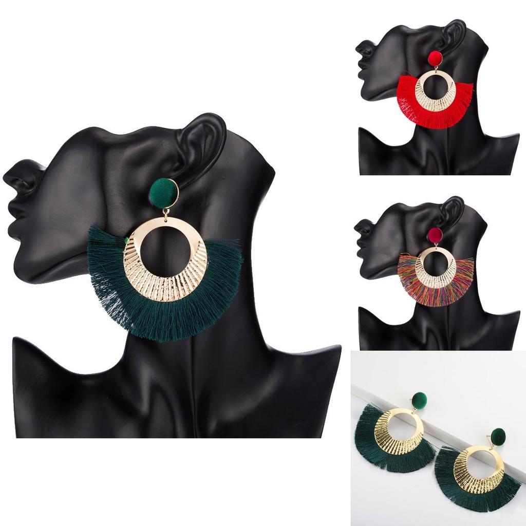 Elegant Geometric Tassel Earrings For Women Ideal For Special Occasions