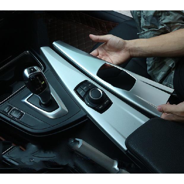 

Автоаксессуары Карбоновое волокно ABS Накладка на панель мультимедиа для интерьера для BMW 3 серии F30 F34 4 серии F33 F36 серебряный