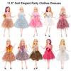 Elegant Doll Princess Dresses Suit for 30cm Doll/for 1/6 BJD Dolls/for 11.5" Dolls DIY Accessories