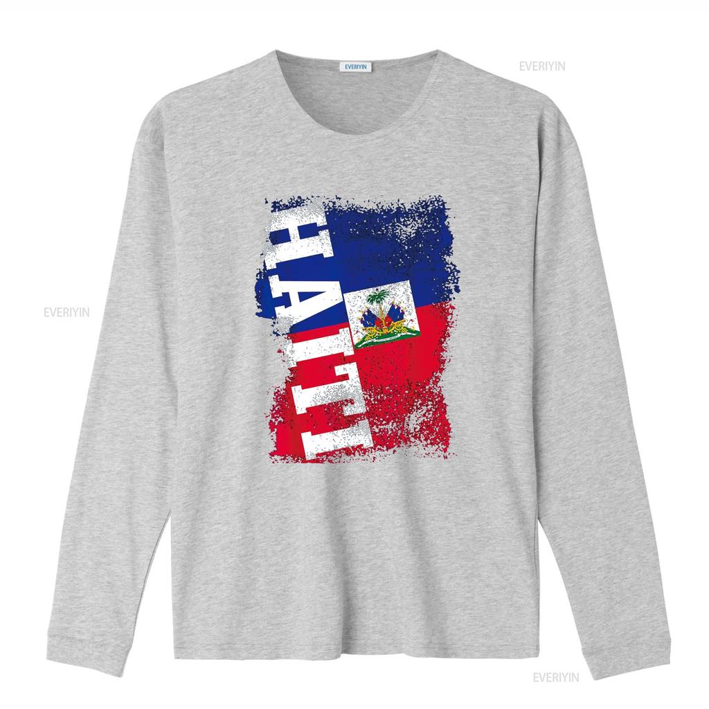 Haiti Flag Haitian Pride Vintage T Shirt Vintage Washed Graphic Streetwear Comfortable Top For Everyday Wear Casual