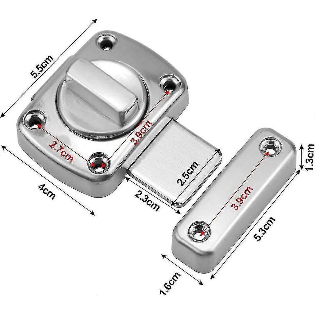 Door Latch Small Locks Latch Security Door Latches Zinc Alloy Latch For Door Bathroom Bedroom Toilet - RIpj