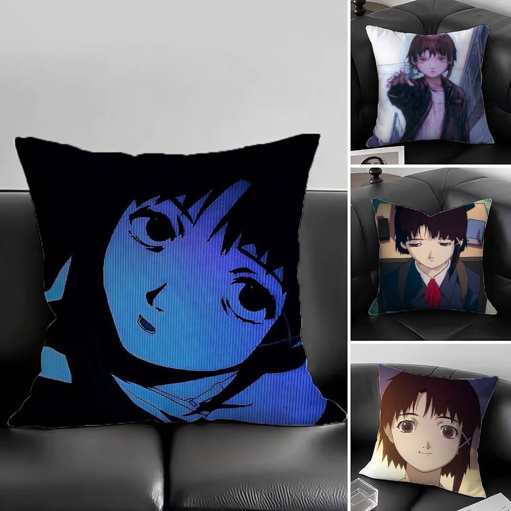 Serial Experiments Lain Kissenbezug Quadratisch Schlafzimmer Sofa Freizeit Komfort Kissen Auto Wohnzimmer Heimdekoration