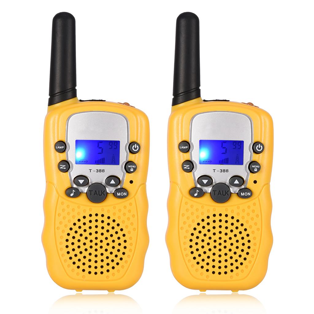 2PCS 3KM Range Multi Channels  S 2 Way Radio Kids Toy for Outdoor Activity Black