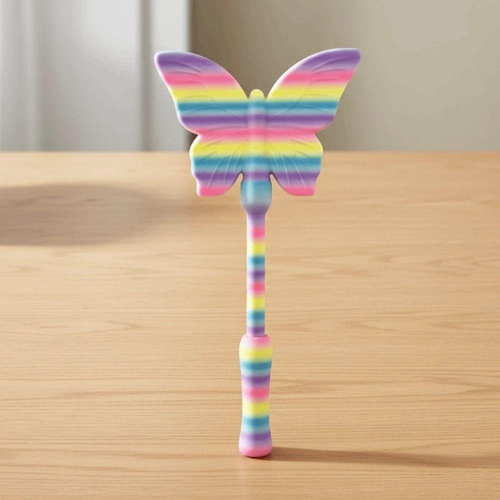 Odnímatelný 3D tištěný kouzelný hůlka Tap to Pay Přenosný držák na kouzelnou hůlku ve tvaru motýla Dárek pro dívky