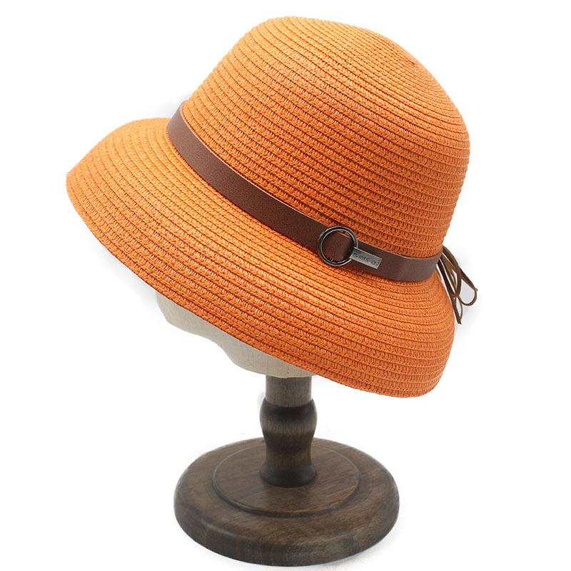 New French retro Hepburn style straw hat women's summer sun hat going out vacation sun protection hat