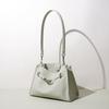 Sac style polyvalent motif litchi première couche cuir de vache sac seau bandoulière simple et à la mode cuir nouveau sac à bandoulière femmes
