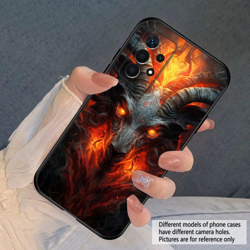 Luminous Lion Head For Samsung A03 Core A 04 05 06 12 14 15 16 22 23 Galaxy A25 26 4G 34 35 52 53 56 71 73 90 5G soft phone case