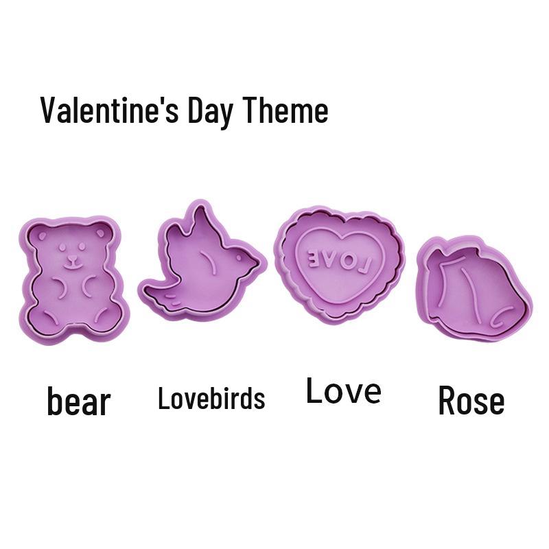 3D Cartoon Keksform Set - Feder-Ausstecher für Weihnachten, Halloween & Ostern