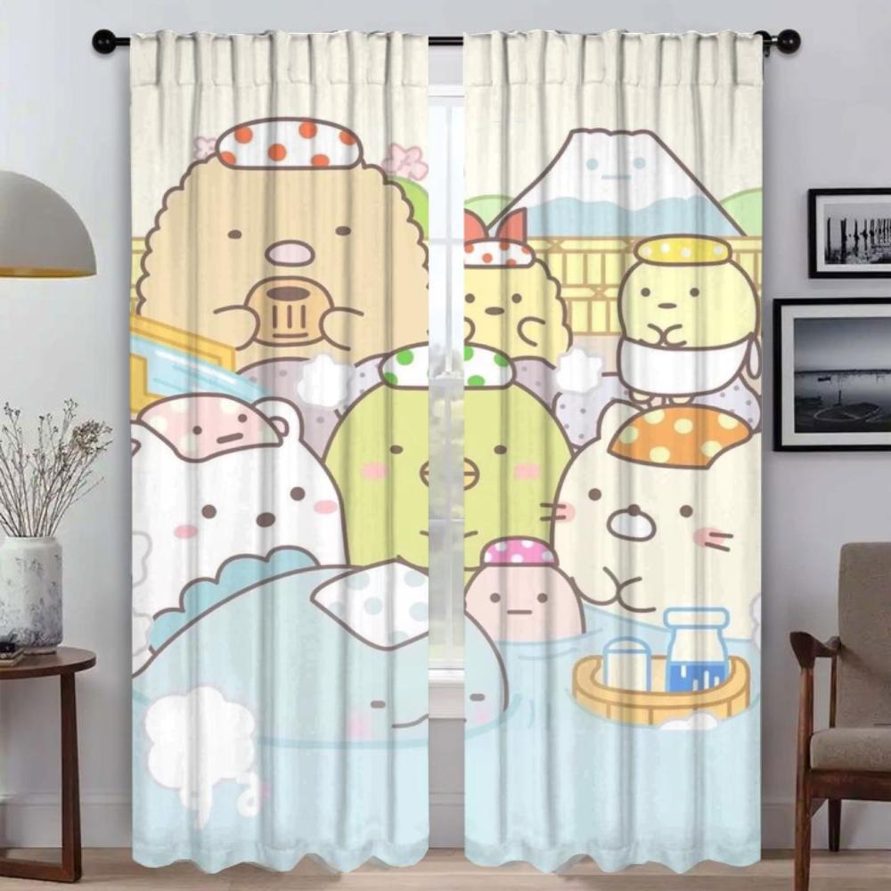 

Partition Sumikkos Gurashis Kitchen Curtains for Living Room Halloween Decoration Shades Blackout Curtain Curtains 2 Pieces Home W50xH70cmx2pcs-CL