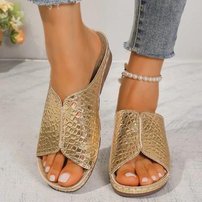 Shoes Female  Hot Sale Plus Size Women's Slippers Casual Daily Slippers Women Wedges Open Toe Outdoor Shoes Women