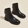Ankle Boots for Women Winter Boots 2026 Autumn New Leather Retro Women's Boots Rear Zipper Casual Women's Shoes
