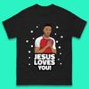 Jesus Loves You Footballer Christmas Mens T-Shirt Womens Tops Tees