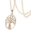 Ornaments, Hollow-Out Christmas Tree Necklace Women'S Exaggerated Creative Accessories 585 Rose Gold Pendant Collarbone Chain