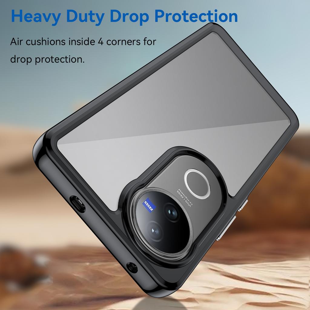 For Vivo V50 5G Case TPU+Acrylic Protective Clear Phone Cover