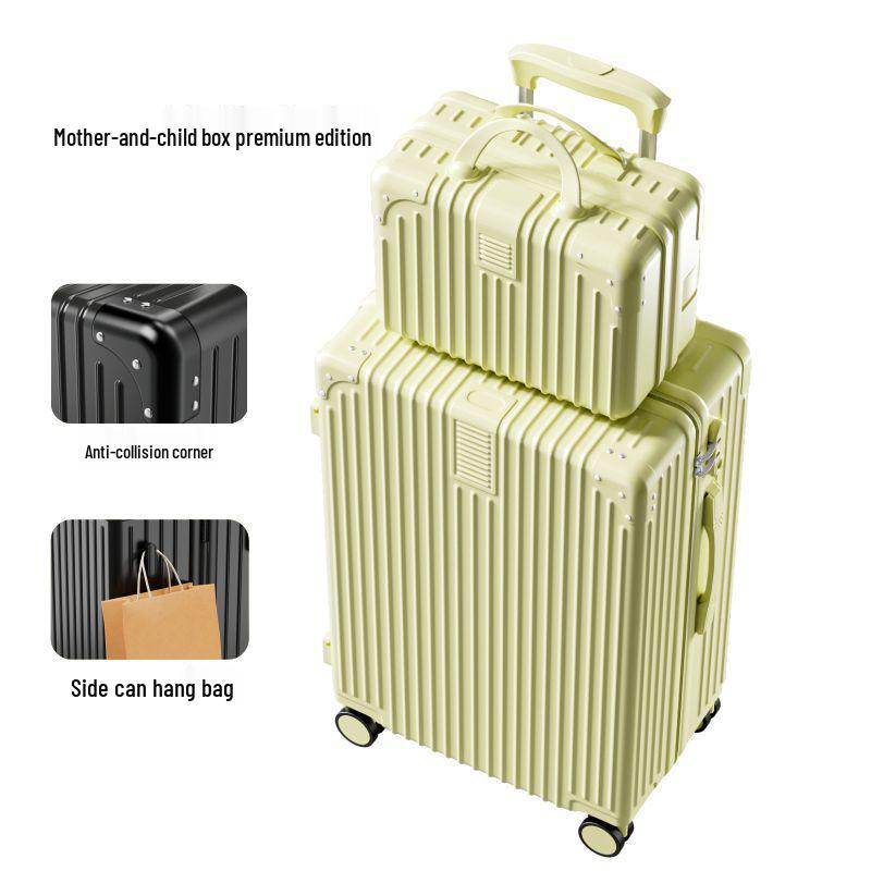 20" Vintage Durable Trolley Suitcase - Large Capacity Travel Case for Students