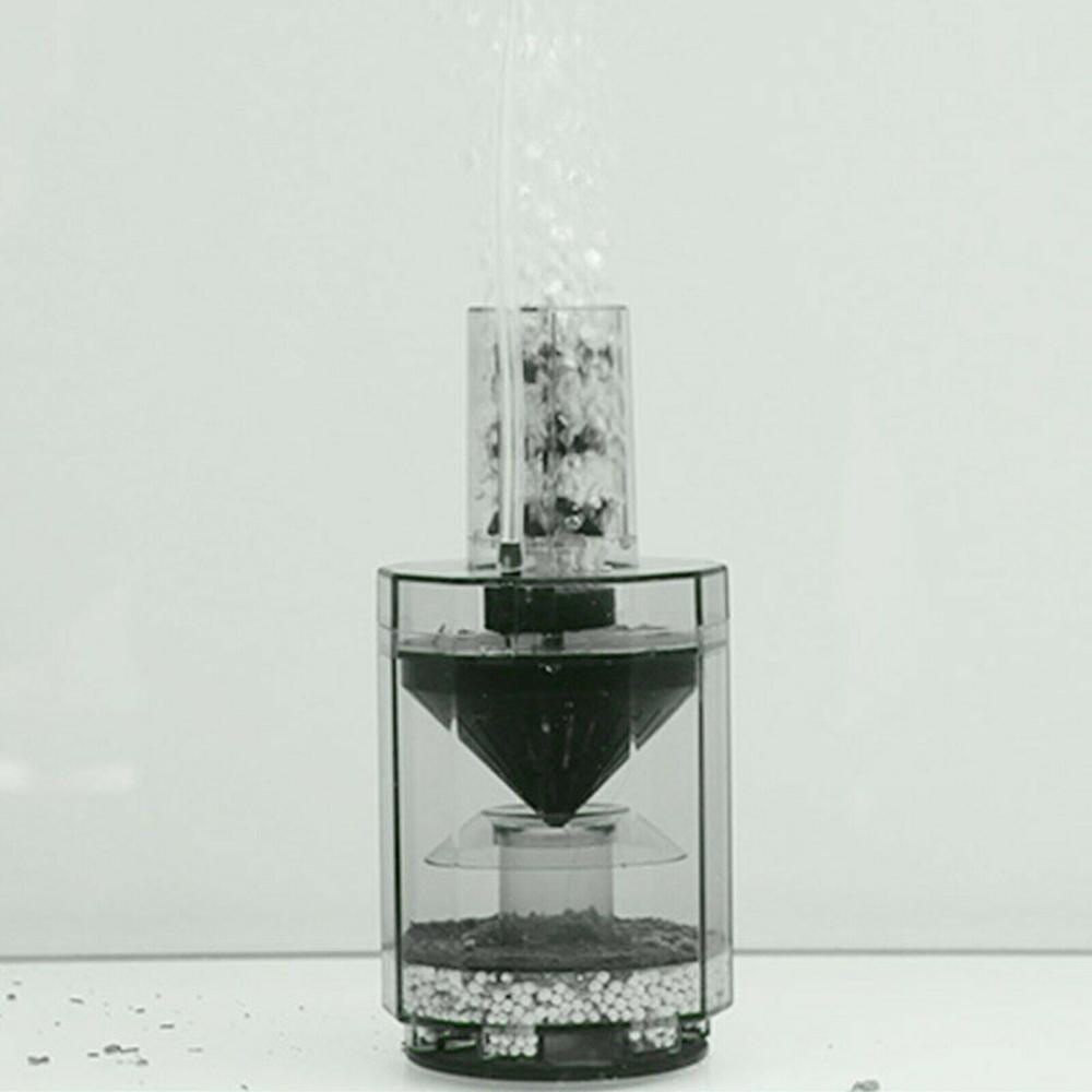 Helautomatisk fiskebæsjseparator Sugeoppsamler Akvarium Støvsuger Fiskebæsjfilter