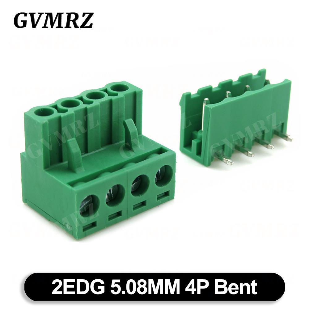 5Set 2EDGK 5.08mm Terminal Block Male Female 5.08 Plug-in Opening PCB Connector 2EDG PCB 2P 3P 4P 5P 6P 7P 8P 9P 10P 12P