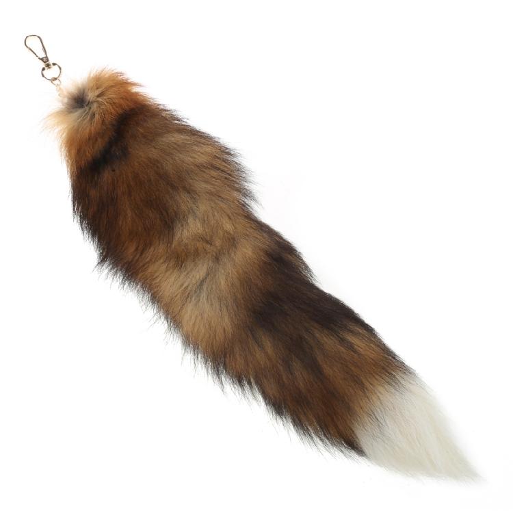 Llavero Colgante Cola de Zorro de Peluche Llavero de Cola de Animal Encanto Cadenas para Llaves de Coche Decoración de Bolso