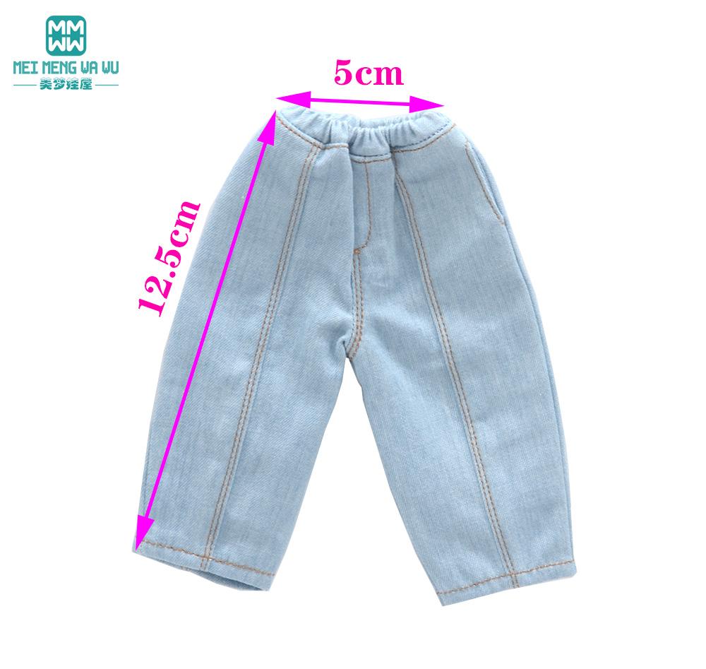 Clothes for doll Fashionable loose jeans, trench coat 28-30cm Blyth Azone OB22 OB24 doll accessories